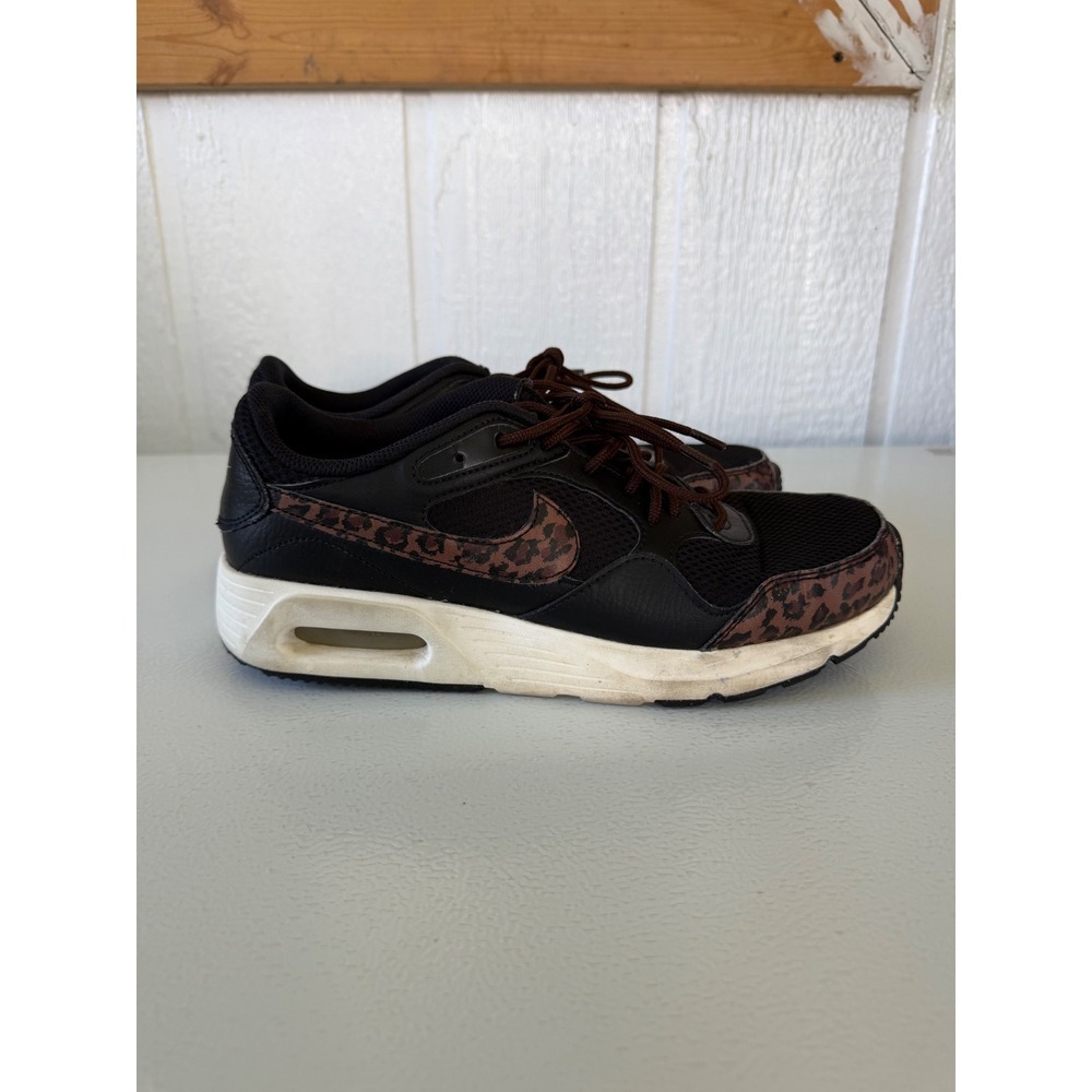 Nike Air Max SC Black Leopard Print Sneakers Womens 9.5 Running Athletic